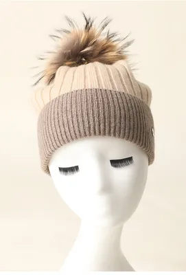 High Quality Knit Women Winter Cashmere Hats with POM