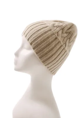 Korea Style Knitting Pattern Pure Cashmere Cable Hat