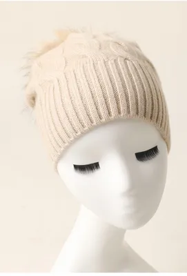 Custom Girls Winter High Quality Cashmere POM POM Hat