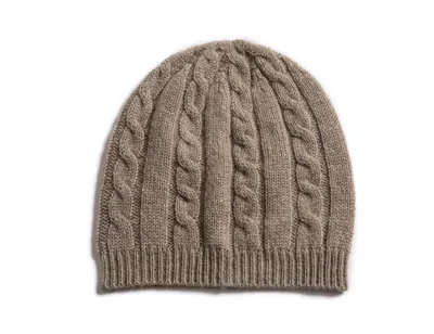 Cute Cable Knitted Pure Cashmere Baby Set Hat Gloves Shoes