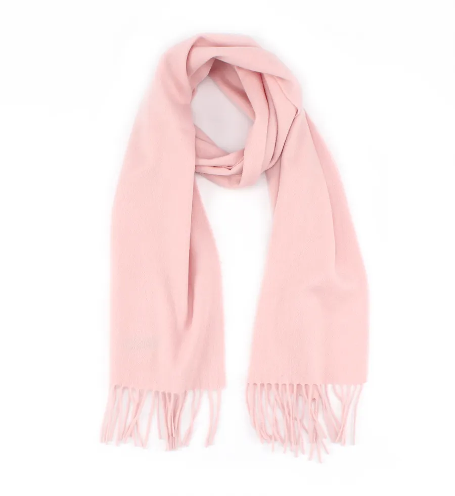 Girls Winter Wool Scarf Pink view 2
