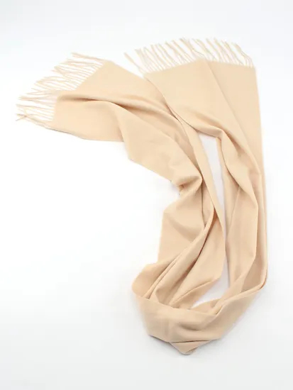 Solid Color Plaid Winter Wool Scarf