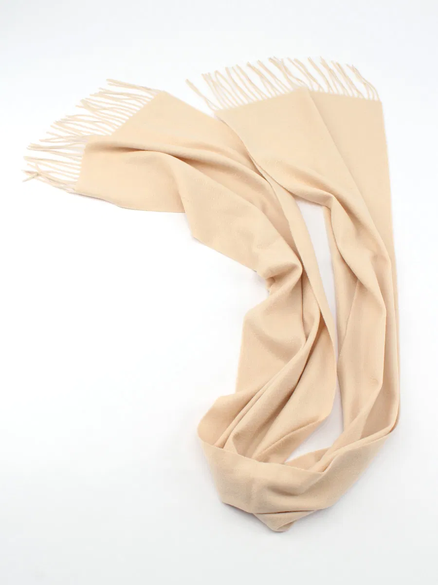 Solid Color Plaid Winter Wool Scarf view 2