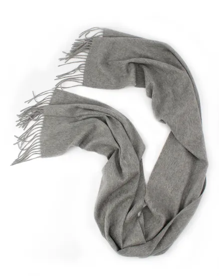 100 Wool Mens Scarf Plain Pattern