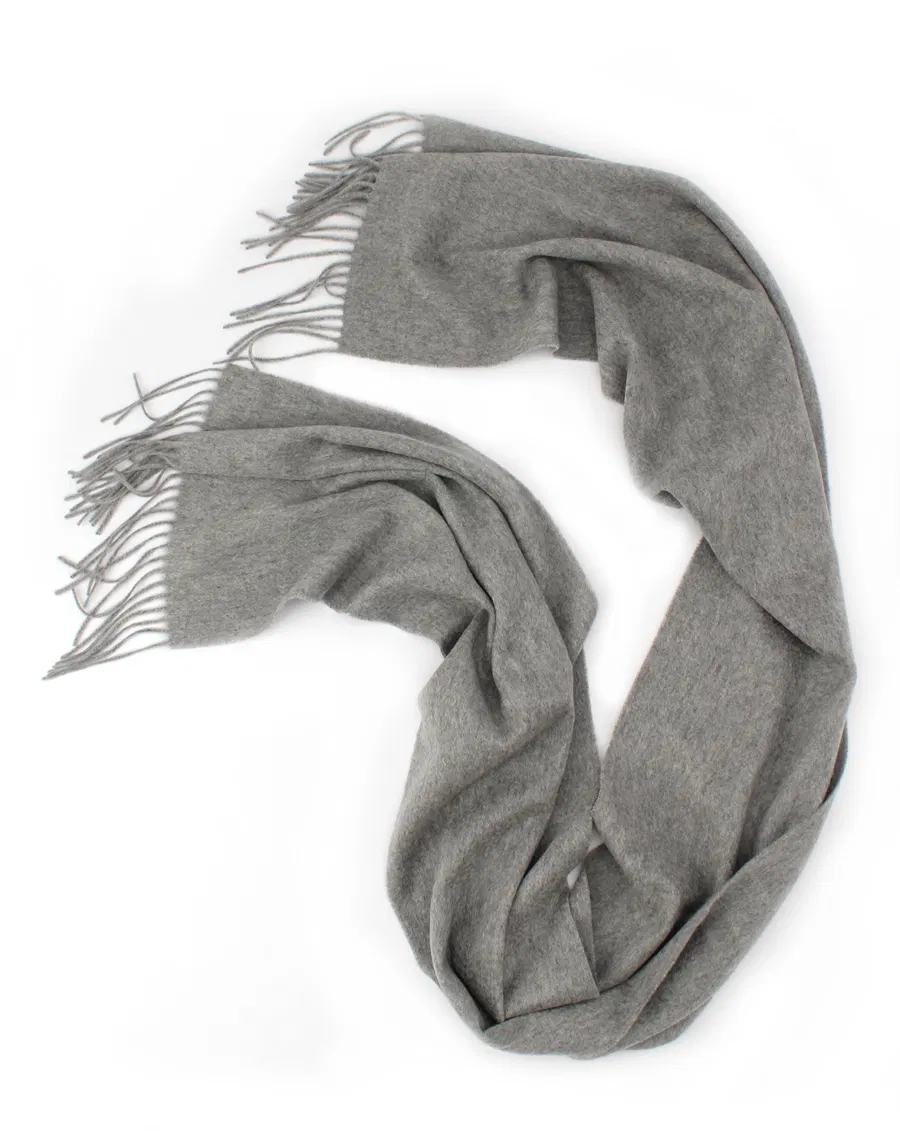 100 Wool Mens Scarf Plain Pattern view 2