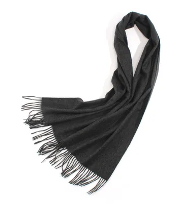 100 Wool Mens Scarf Solid Color