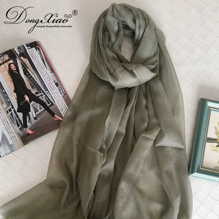 Solid Cashmere Scarf · 100% Cashmere · Multiple Colors, 14–15.5µm — detail view 46