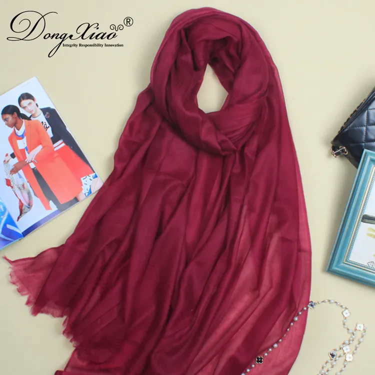 Solid Cashmere Scarf · 100% Cashmere · Multiple Colors, 14–15.5µm — detail view 49