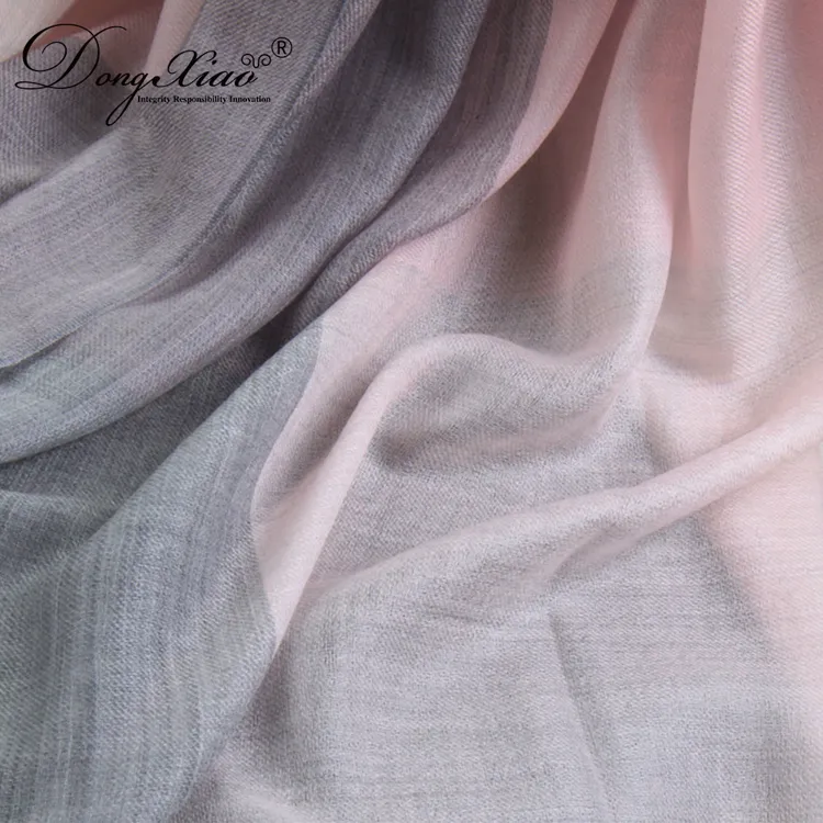 Color-Block Cashmere Scarf · 100% Cashmere · Multiple Colors, 14–15.5µm — detail view 3
