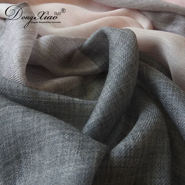 Color-Block Cashmere Scarf · 100% Cashmere · Multiple Colors, 14–15.5µm — detail view 4