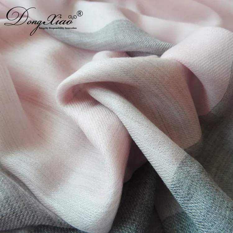 Color-Block Cashmere Scarf · 100% Cashmere · Multiple Colors, 14–15.5µm — detail view 5