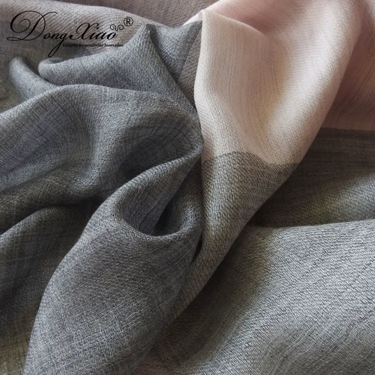 Color-Block Cashmere Scarf · 100% Cashmere · Multiple Colors, 14–15.5µm — detail view 6