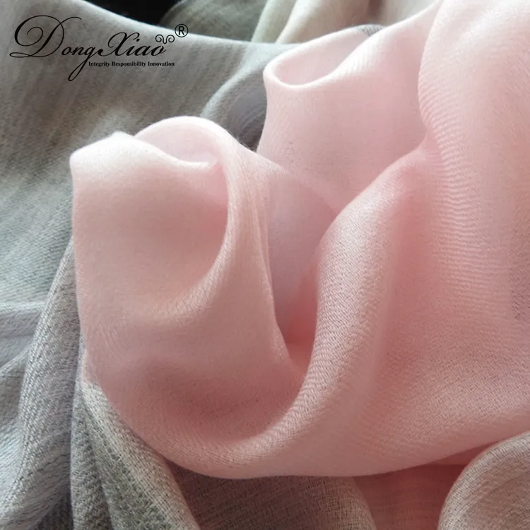 Color-Block Cashmere Scarf · 100% Cashmere · Multiple Colors, 14–15.5µm — detail view 8