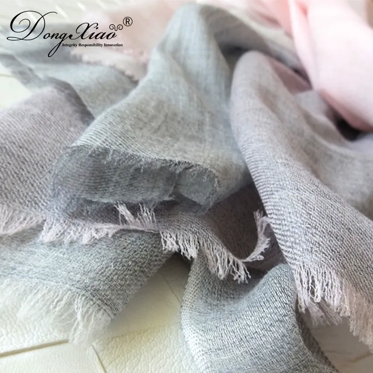 Color-Block Cashmere Scarf · 100% Cashmere · Multiple Colors, 14–15.5µm — detail view 10