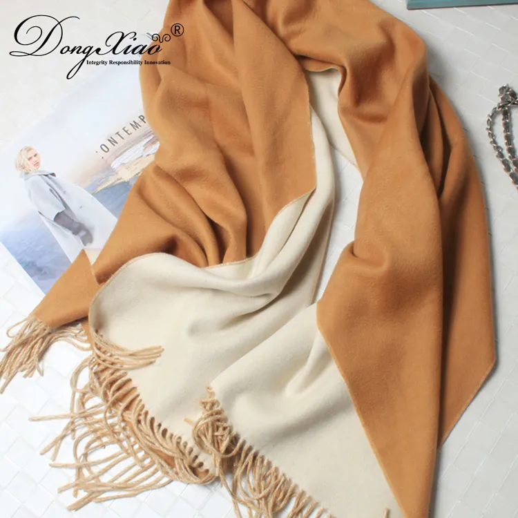 Wholesale Double-Faced Cashmere Scarf · 100% Cashmere · Multiple Colors