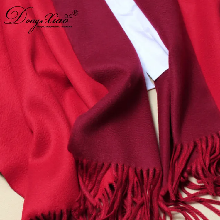 Double-Faced Cashmere Scarf · 100% Cashmere · Multiple Colors, 14–15.5µm — detail view 15