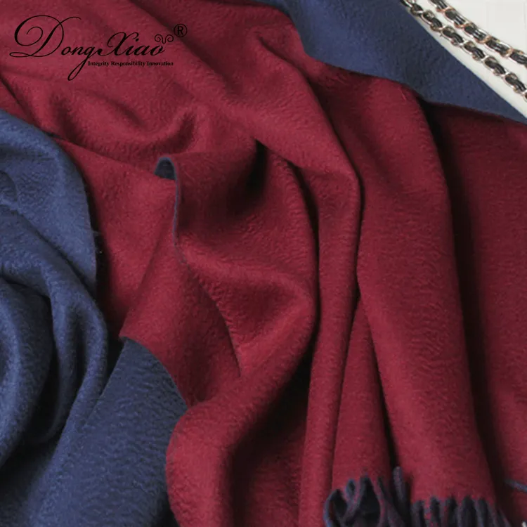 Double-Faced Cashmere Scarf · 100% Cashmere · Multiple Colors, 14–15.5µm — detail view 22