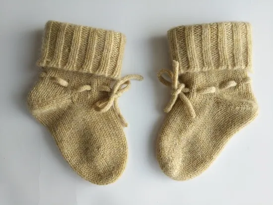 Super Soft Knitting Pure Cashmere Baby Socks