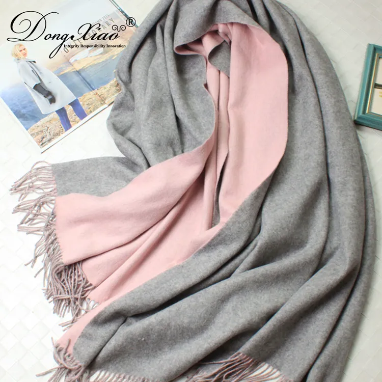 Wholesale Double-Faced Cashmere Scarf · 100% Cashmere · Multiple Colors