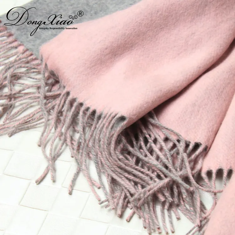 Double-Faced Cashmere Scarf · 100% Cashmere · Multiple Colors, 14–15.5µm — detail view 6