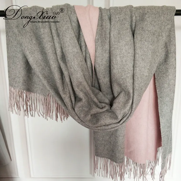 Double-Faced Cashmere Scarf · 100% Cashmere · Multiple Colors, 14–15.5µm — detail view 9