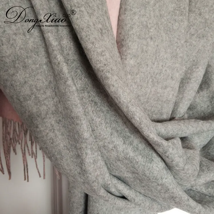 Double-Faced Cashmere Scarf · 100% Cashmere · Multiple Colors, 14–15.5µm — detail view 11