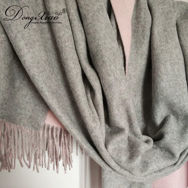 Double-Faced Cashmere Scarf · 100% Cashmere · Multiple Colors, 14–15.5µm — detail view 12