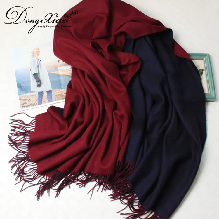 Double-Faced Cashmere Scarf · 100% Cashmere · Multiple Colors, 14–15.5µm — detail view 24