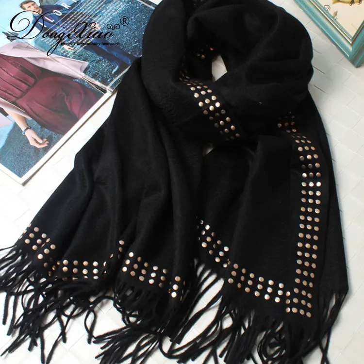 Solid Cashmere Scarf · 100% Cashmere · Multiple Colors, 14–15.5µm — detail view 8