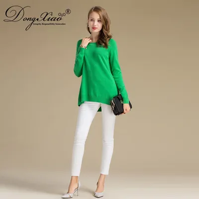 Best Selling Crew Neck Fashion Wool Cashmere Knitted Sweater