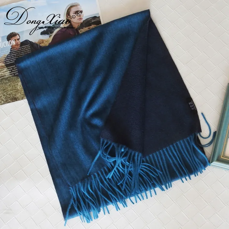 Solid Cashmere Scarf · 100% Cashmere · Multiple Colors, 14–15.5µm — detail view 3