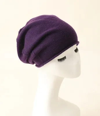 High Quality Solid Color Plain Knit 100 Cashmere Beanie Hat