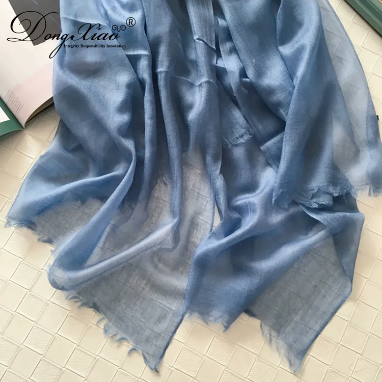 Solid Cashmere Scarf · 100% Cashmere · Multiple Colors, 14–15.5µm — detail view 6