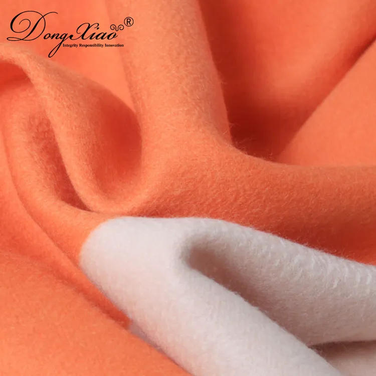Color-Block Cashmere Scarf · 100% Cashmere · Multiple Colors, 14–15.5µm — detail view 4