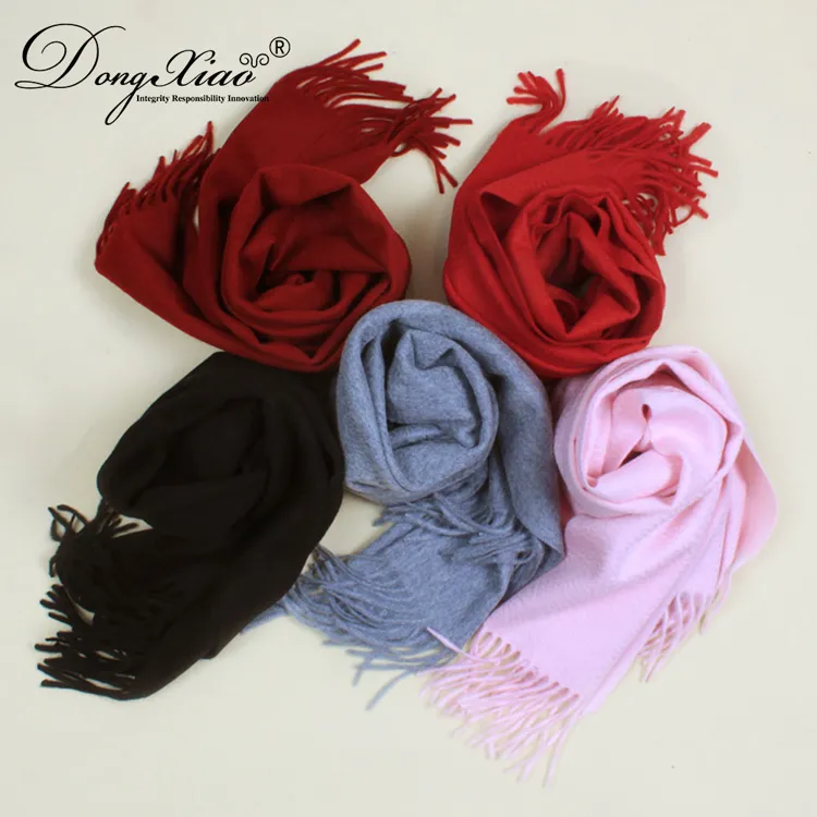 Wholesale Solid Cashmere Scarf · 100% Cashmere · Multiple Colors — Cashmere Scarves & Wraps, 100% Cashmere