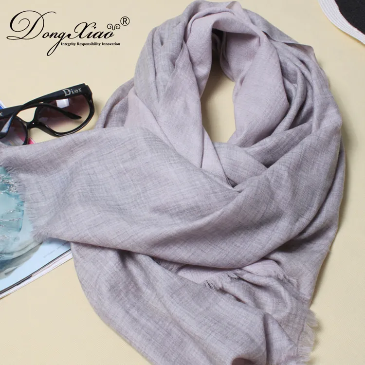 Solid Cashmere Scarf · 100% Cashmere · Multiple Colors, 14–15.5µm — detail view 3