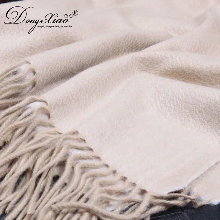 Double-Faced Cashmere Scarf · 100% Cashmere · Multiple Colors, 14–15.5µm — detail view 9