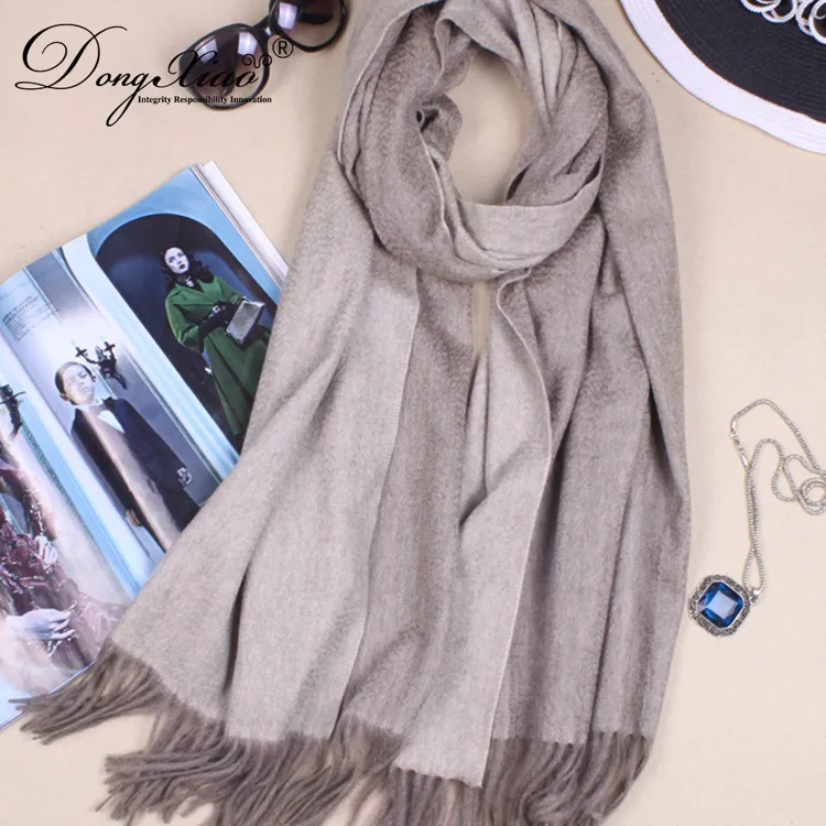 Double-Faced Cashmere Scarf · 100% Cashmere · Multiple Colors, 14–15.5µm — detail view 13