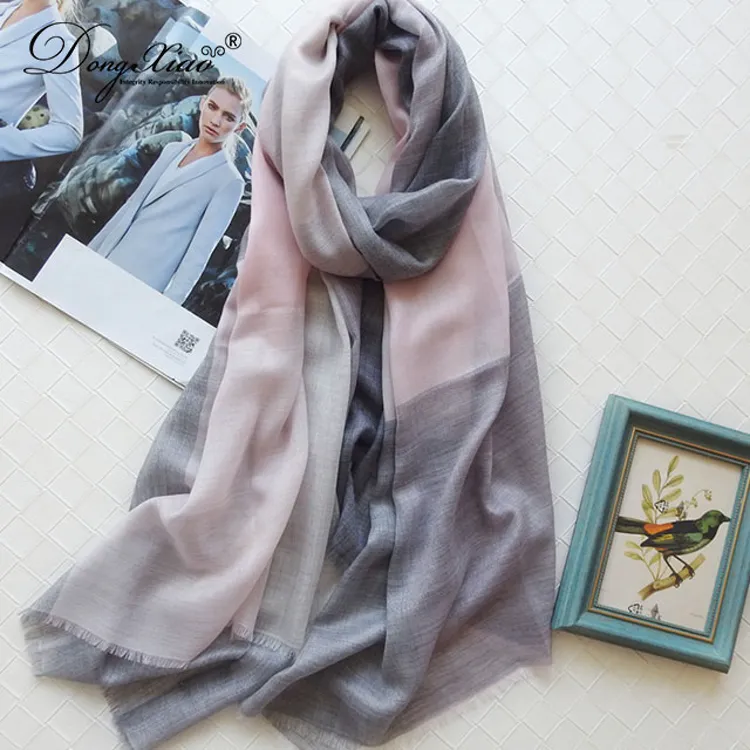 Wholesale Color-Block Cashmere Scarf · 100% Cashmere · Multiple Colors — Cashmere Scarves & Wraps, 100% Cashmere