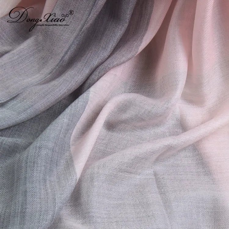 Color-Block Cashmere Scarf · 100% Cashmere · Multiple Colors, 14–15.5µm — detail view 3