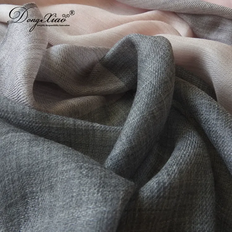 Color-Block Cashmere Scarf · 100% Cashmere · Multiple Colors, 14–15.5µm — detail view 4