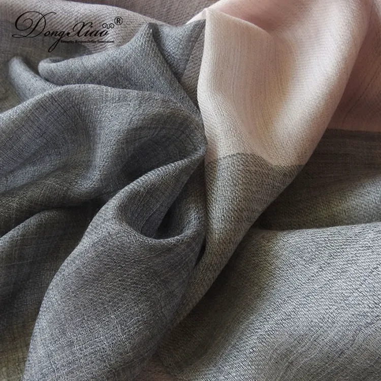 Color-Block Cashmere Scarf · 100% Cashmere · Multiple Colors, 14–15.5µm — detail view 6
