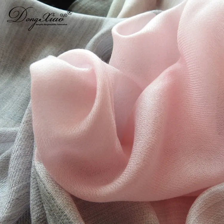 Color-Block Cashmere Scarf · 100% Cashmere · Multiple Colors, 14–15.5µm — detail view 8