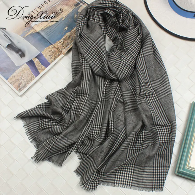 Wholesale Houndstooth Cashmere Scarf · 100% Cashmere · Multiple Colors — Cashmere Scarves & Wraps, 100% Cashmere