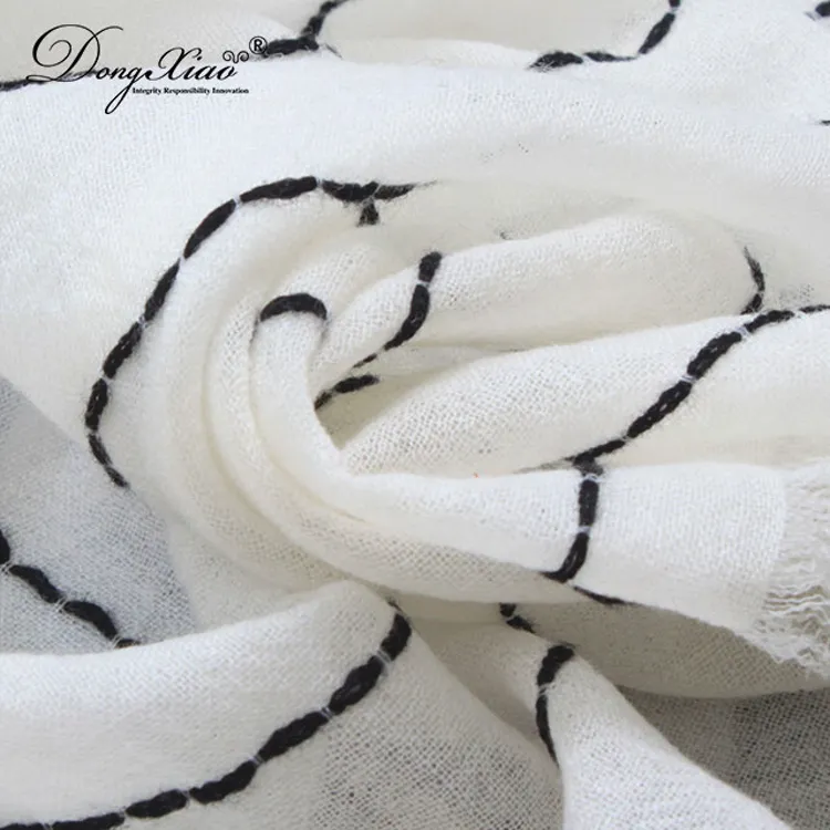 Solid Cashmere Scarf · 100% Cashmere · Multiple Colors, 14–15.5µm — detail view 2
