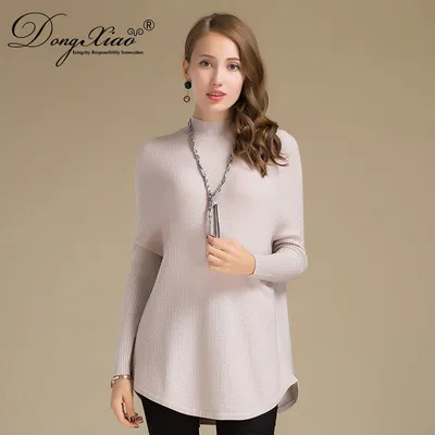 Casual Knitting 100 Cashmere Long Sweater for Ladies
