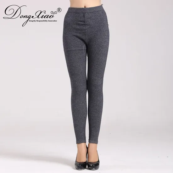 High Waisted Women s Casual Tight Cashmere Pants