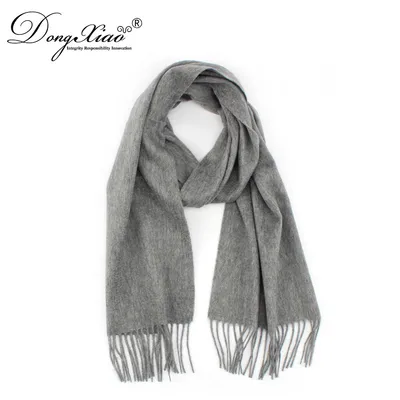 Europe Style Winter Thick Woven Pure Cashmere Scarf