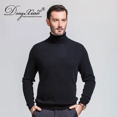 Cashmere Turtleneck Man Pullover Sweater