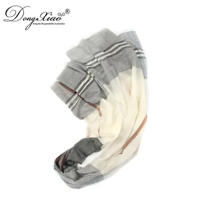 Long Checked Super Soft Digital Print Cashmere Scarf Shawl